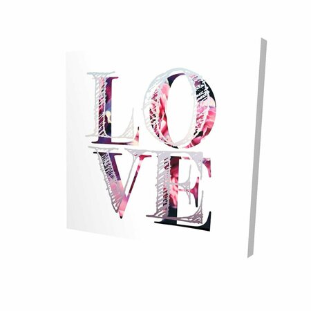 FONDO 32 x 32 in. Love Bloom-Print on Canvas FO2788597